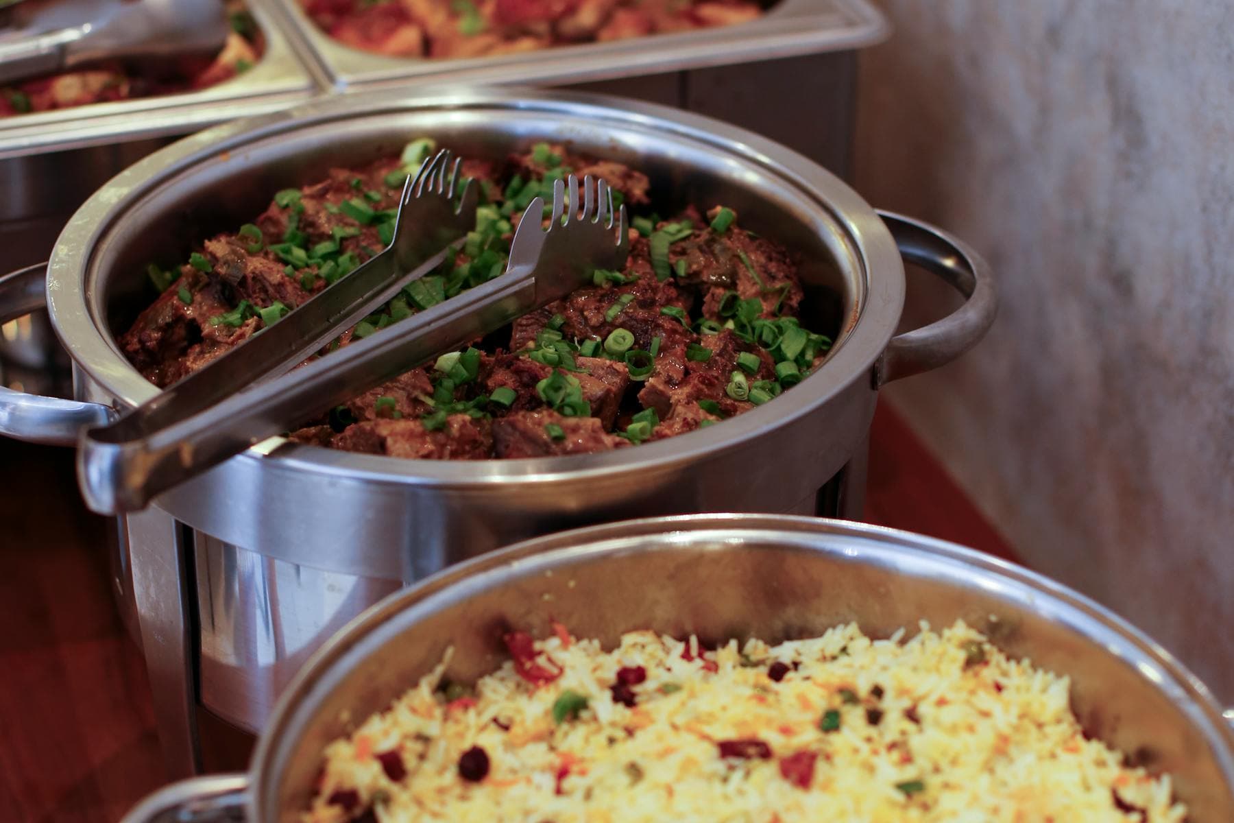 Catering trays prepared for operations dispatch